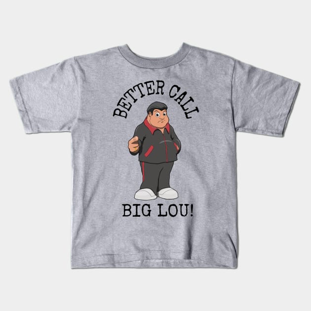 Big Lou from the Cryptonaut Podcast Kids T-Shirt by PulpAfflictionArt79